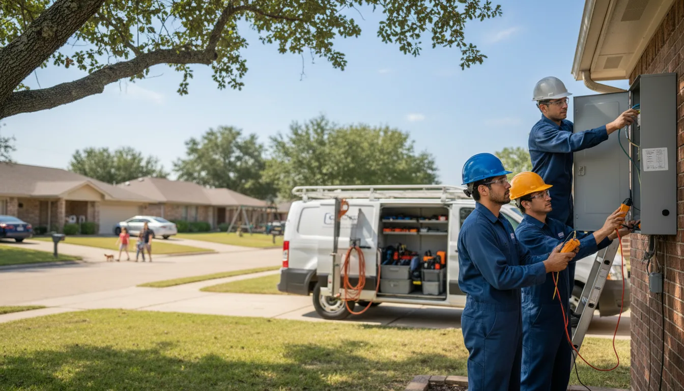 Certified electrician providing emergency electrical services in Ogema, WI